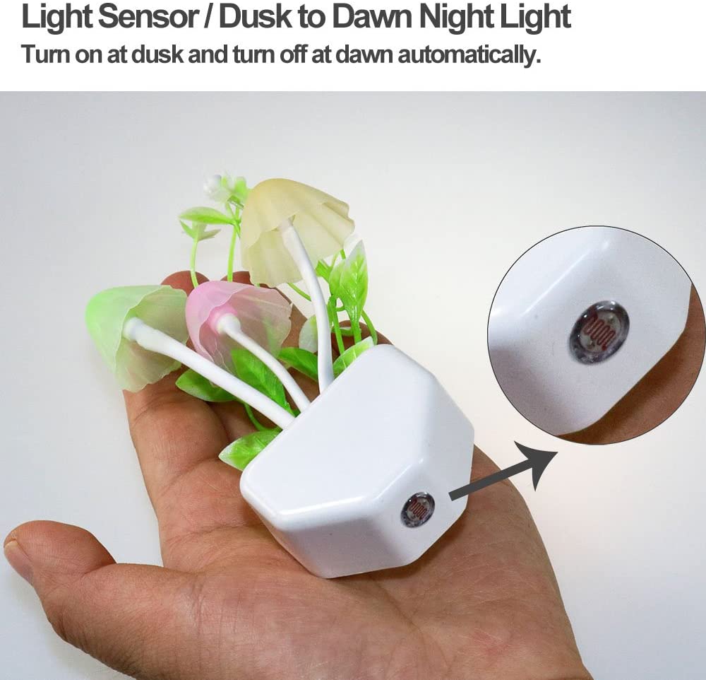 LED Mushroom Sensor Night Light